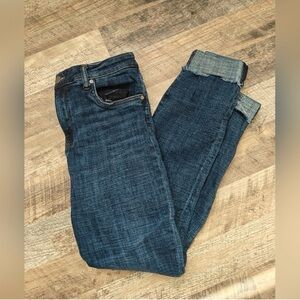 Kut From The Kloth High Rise Ankle Straight Leg Cuffed Jeans Size 10